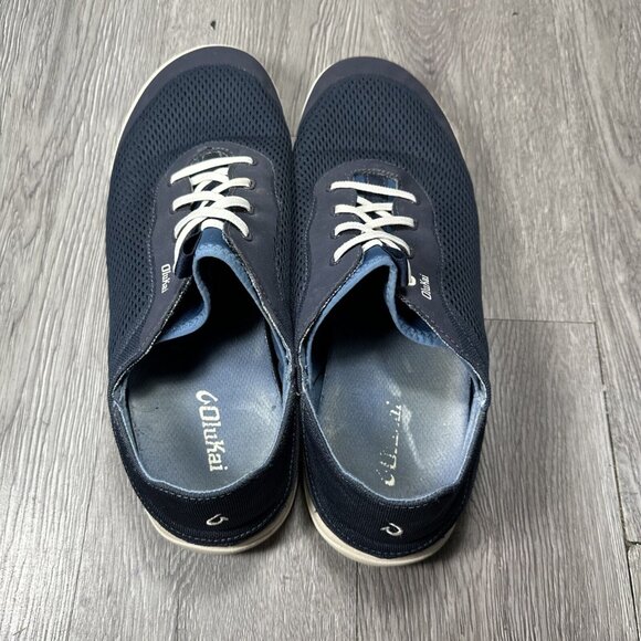 Men Olukai Moku Pae Slip On Casual Navy Blue Mesh Slip On Sneakers Size US 13 main image 6